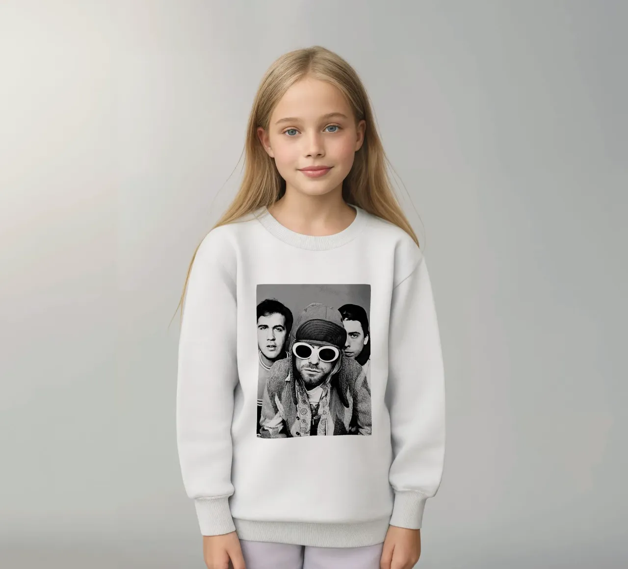 kurt cobain felpa bambino da vanhesling