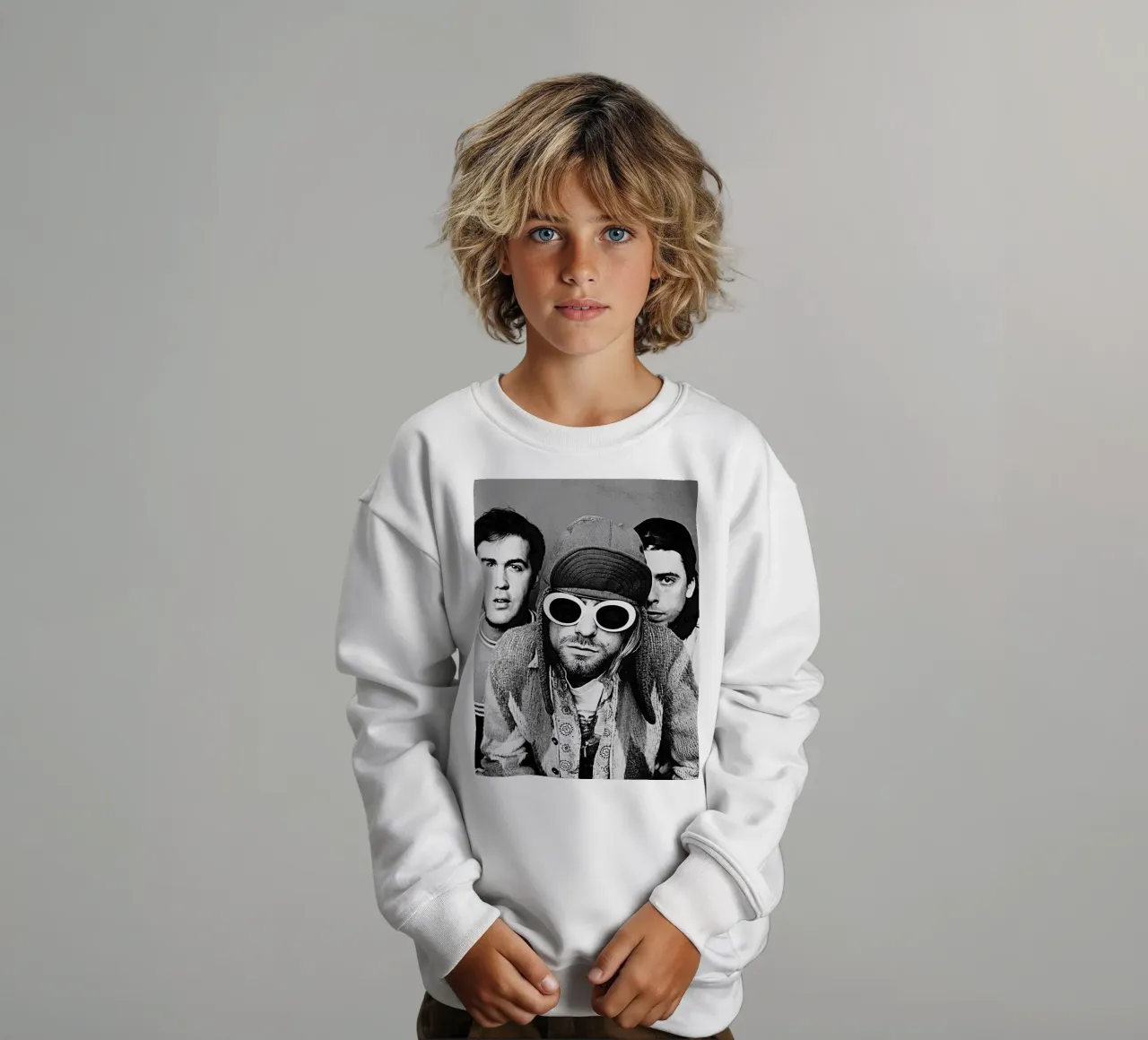 kurt cobain felpa bambino da vanhesling