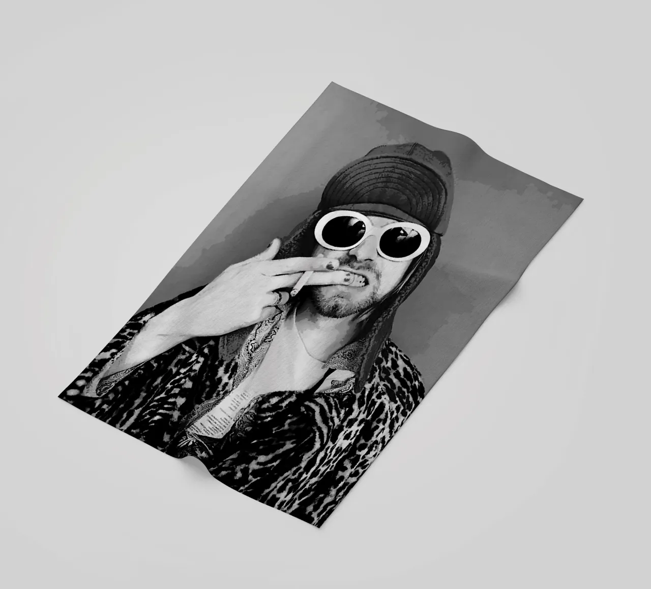 kurt cobain beach towel by vanhesling