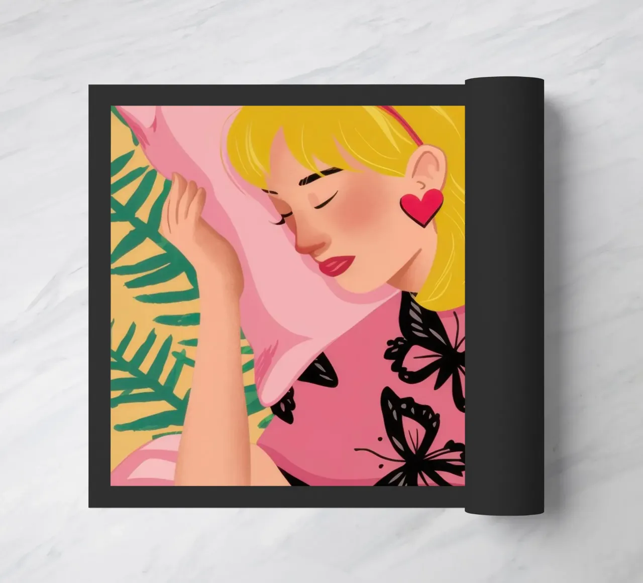 Escapade douce en sommeil paillasson de Dream Gesso