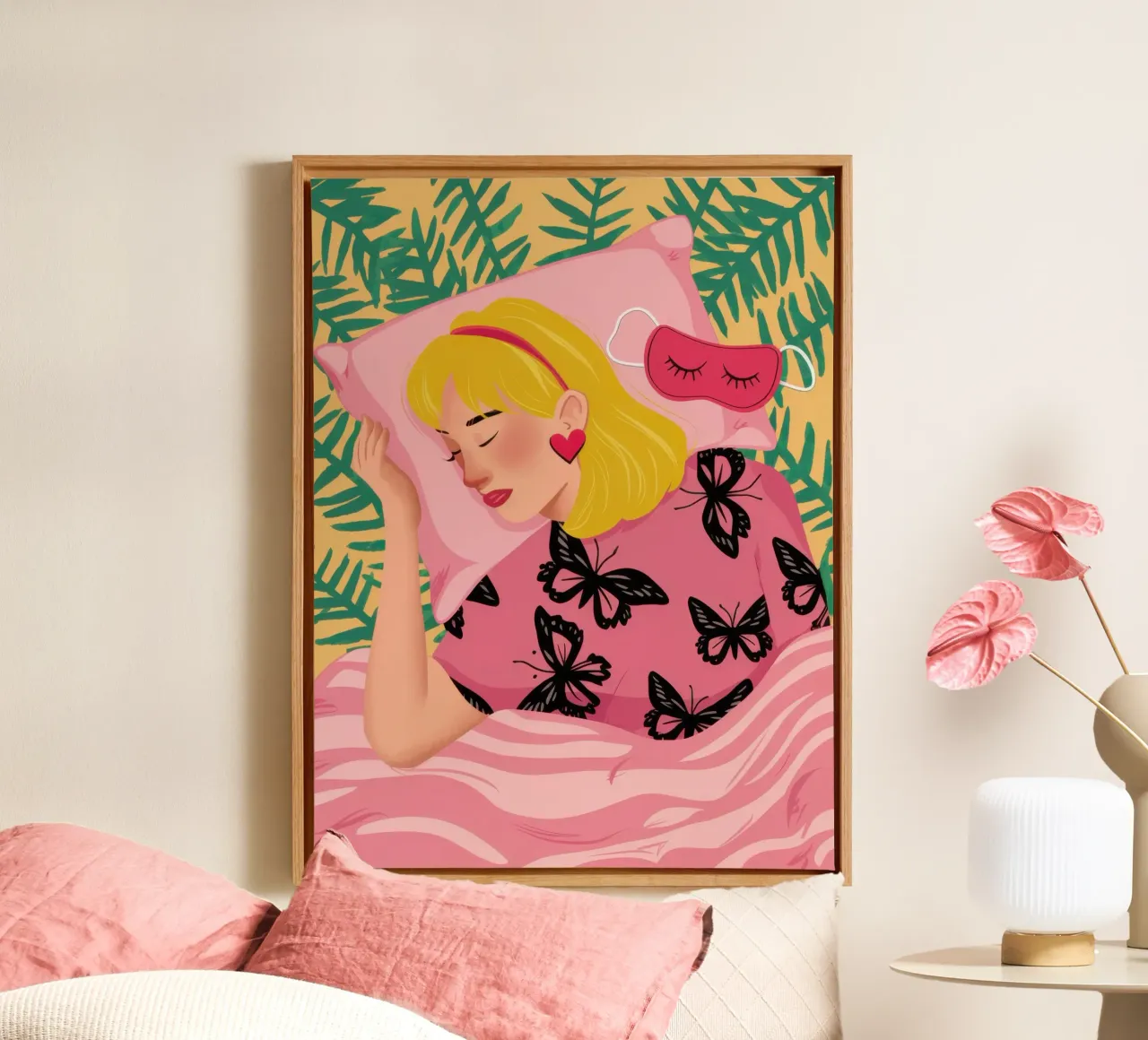 Sluimer Zoete Ontsnapping canvas met Baklijst van Dream Gesso