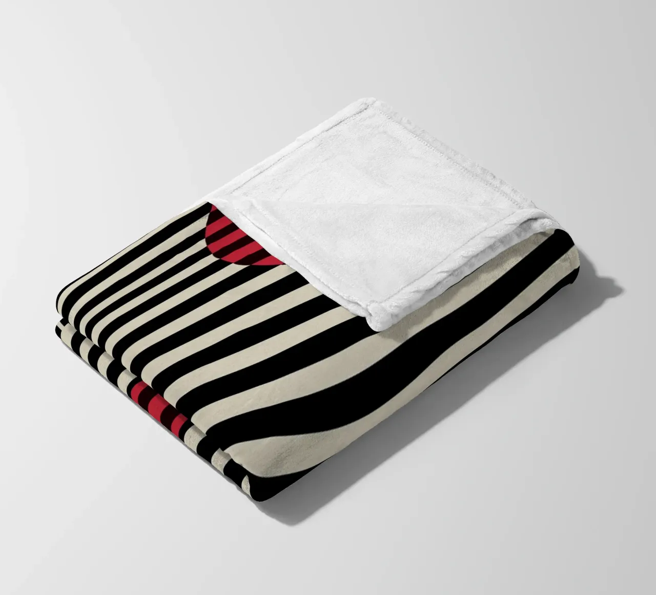 Bauhaus 1923 Waves - Sfera di design Op-Art coperta in pile da Casa Calm