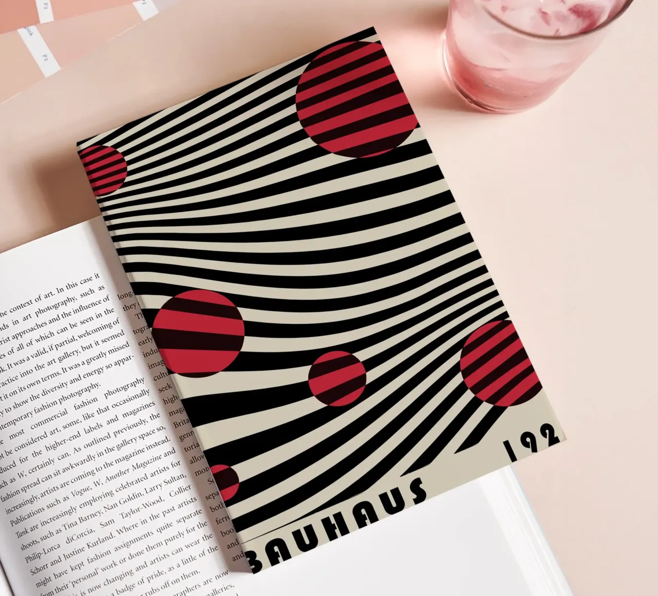 Bauhaus 1923 Waves - Sfera di design Op-Art diario da Casa Calm