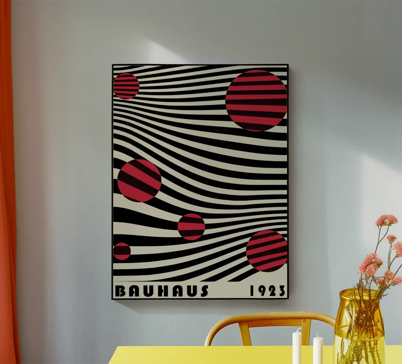 Bauhaus 1923 Waves - Sfera di design Op-Art plexiglass da Casa Calm