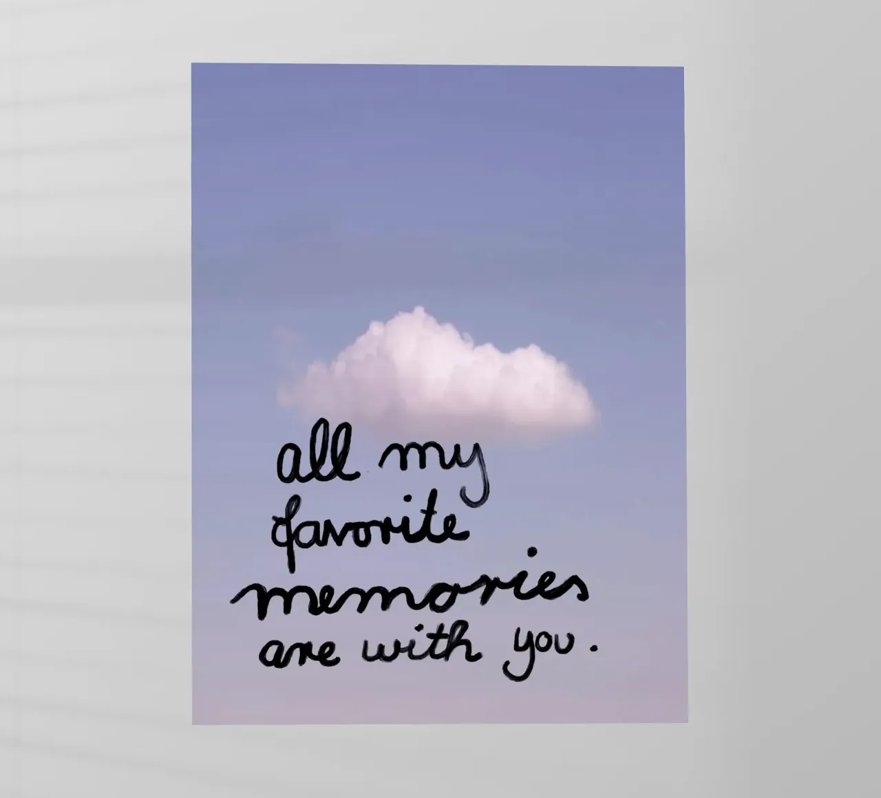 All my favorite memories are with you pellicola backlit da Hej Ibiza by Ute Arnold