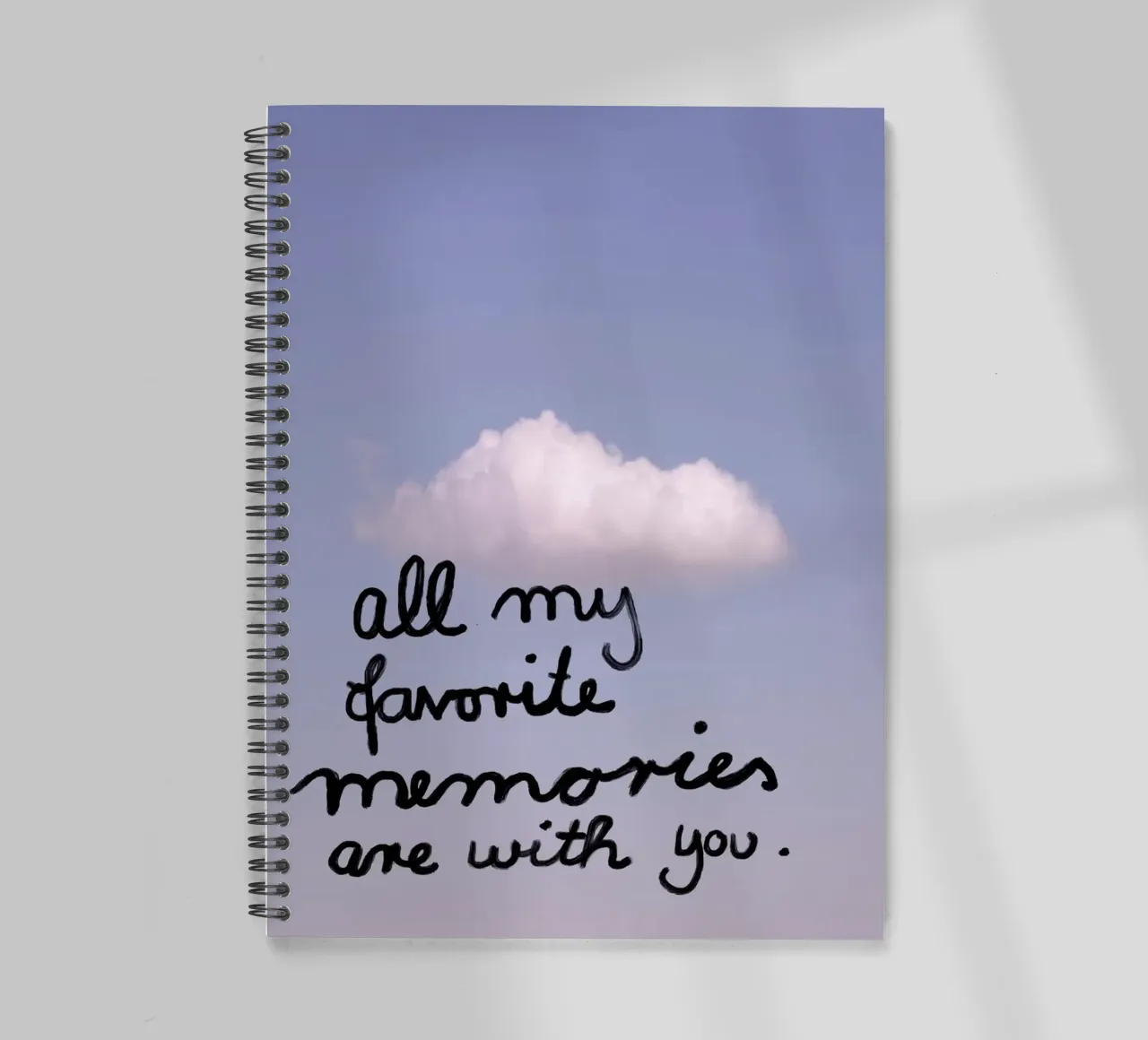 All my favorite memories are with you spiral notebook by Hej Ibiza by Ute Arnold