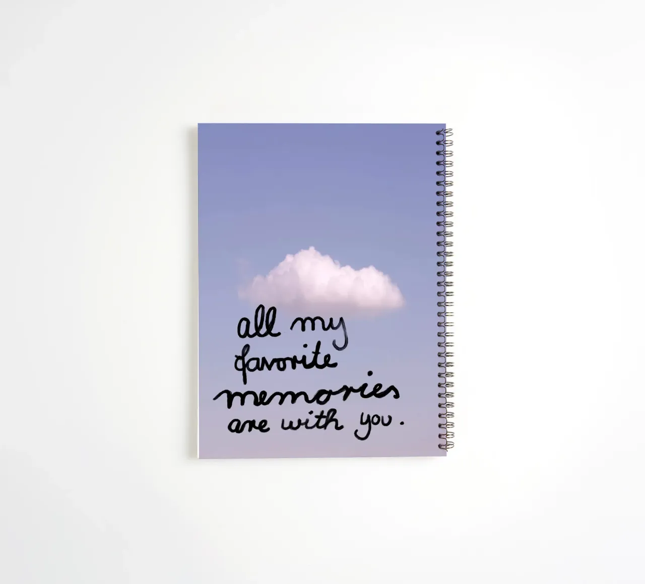 All my favorite memories are with you spiral notebook by Hej Ibiza by Ute Arnold