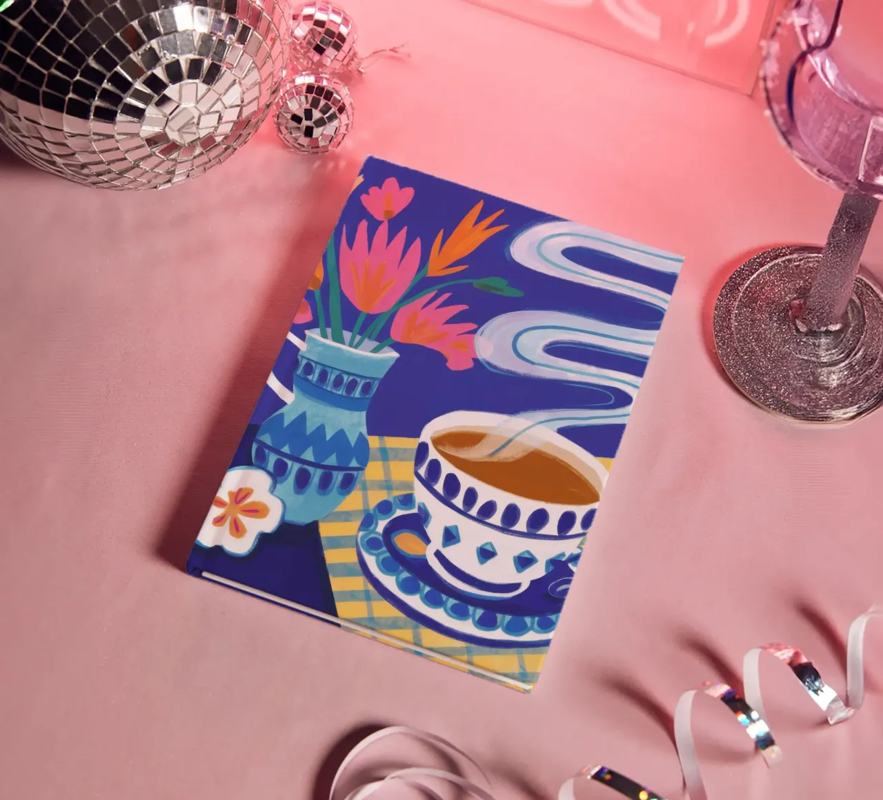 Caffè a scacchi in fiore diario da Monuments Fire