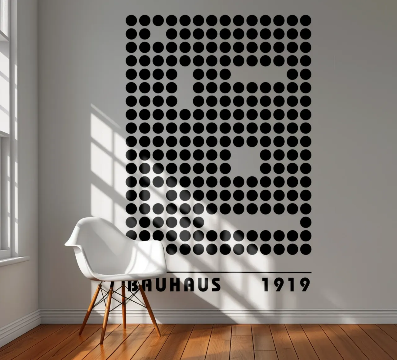 Bauhaus Punkte 1919 – Grafik im Retro-Stil Fototapete von Casa Calm