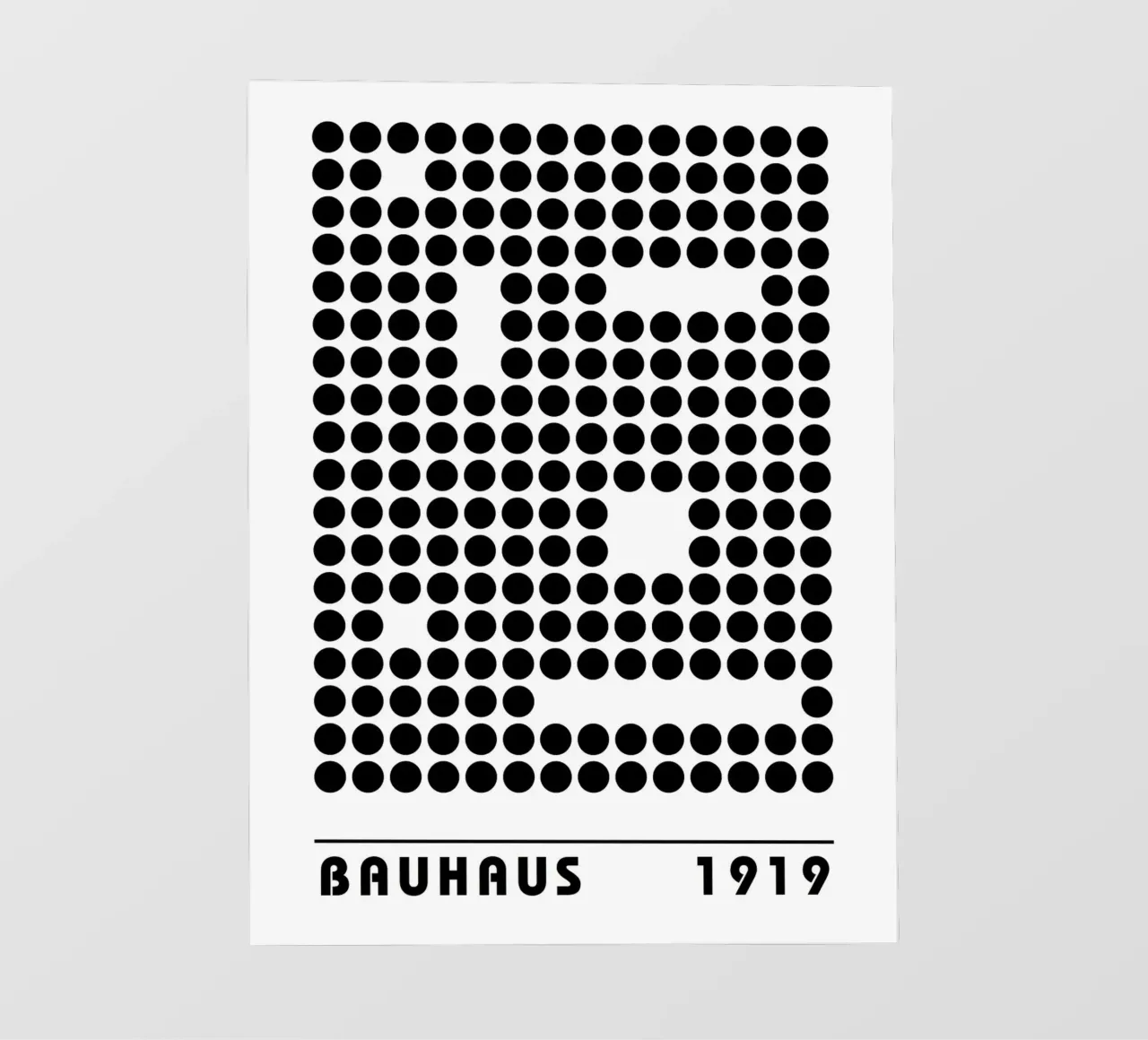 Bauhaus Punkte 1919 – Grafik im Retro-Stil Fototapete von Casa Calm