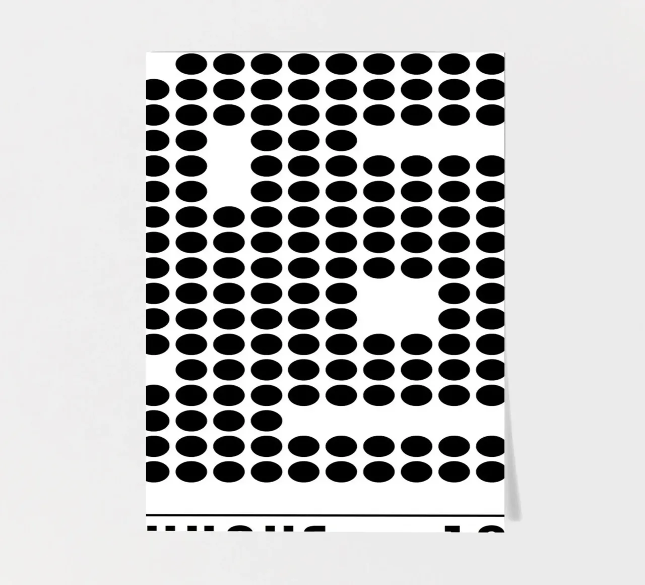 Punti Bauhaus 1919 - grafica in stile retrò foglio adesivo da Casa Calm