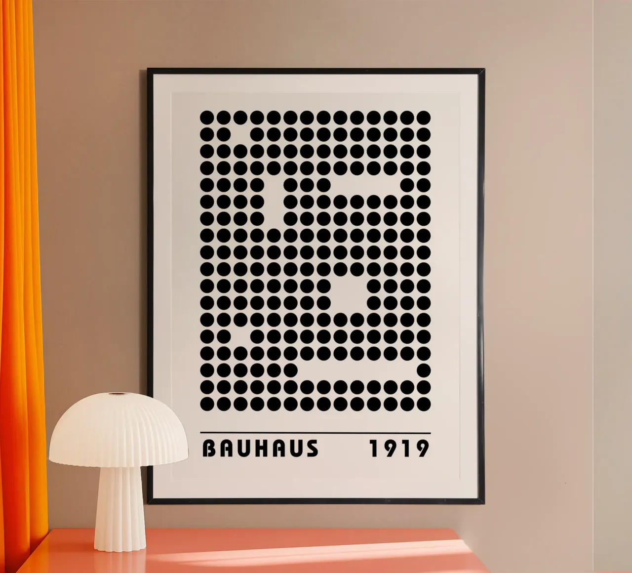 Bauhaus Punkte 1919 – Grafik im Retro-Stil Poster von Casa Calm