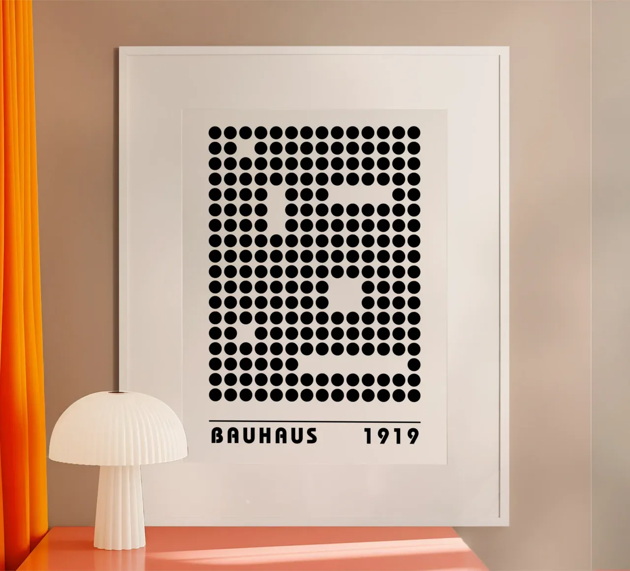 Bauhaus Punkte 1919 – Grafik im Retro-Stil Poster von Casa Calm