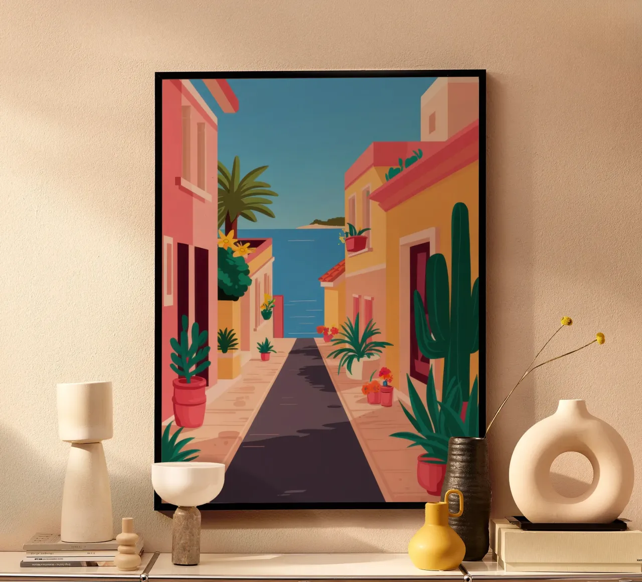 Corsia dei cactus di ciottoli carta hahnemühle da Reds Jays