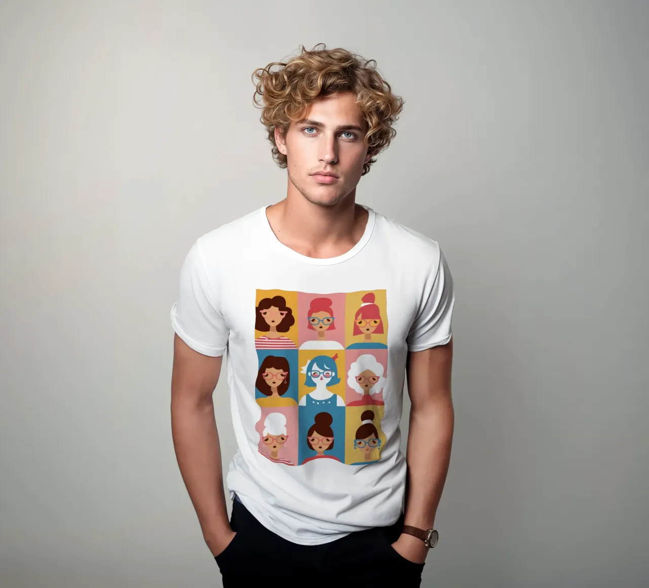 Mosaico di donne t-shirt da Dream Gesso