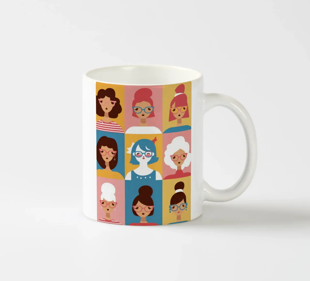 Mosaico di donne tazza in ceramica da Dream Gesso