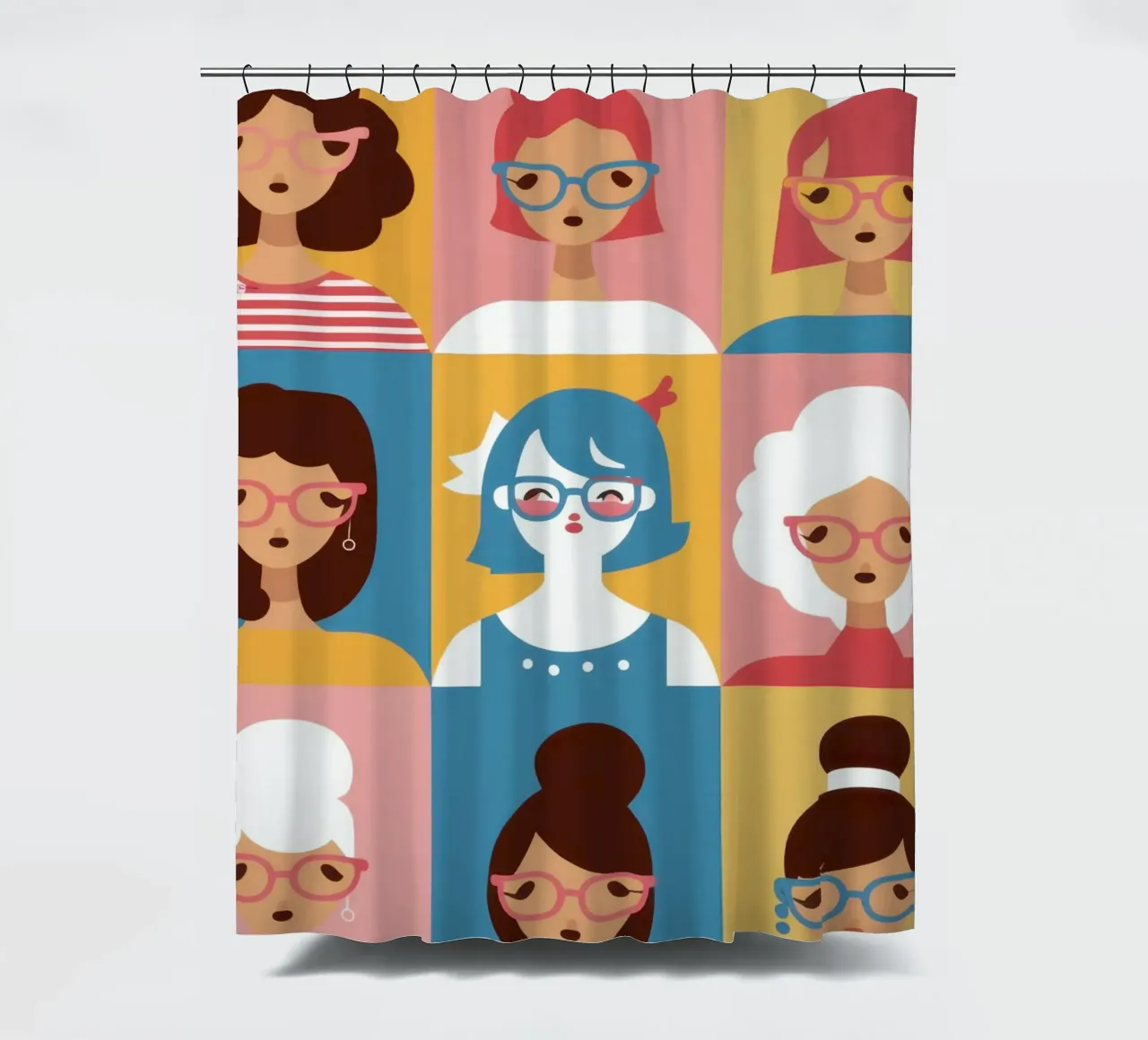 Mosaico di donne tenda da doccia da Dream Gesso