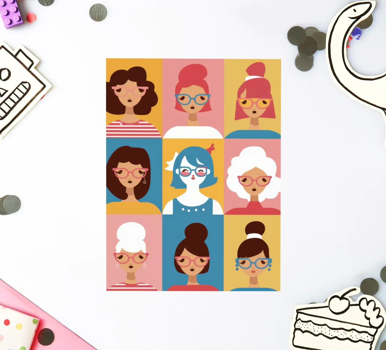 Mosaico di donne adesivo da Dream Gesso