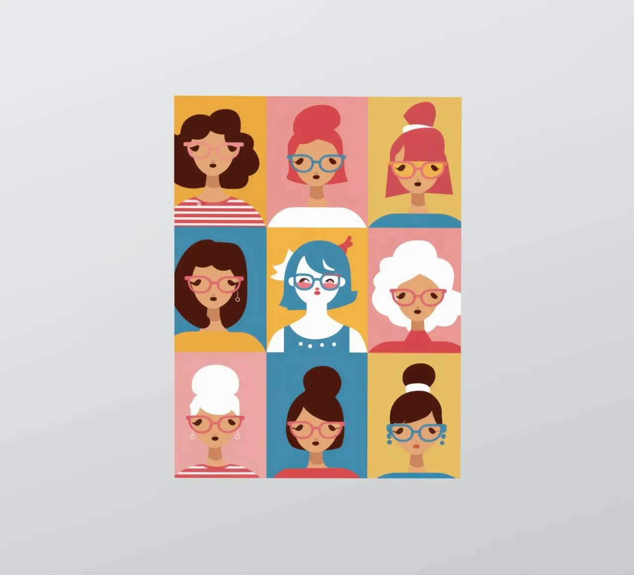 Mosaico di donne adesivo da Dream Gesso