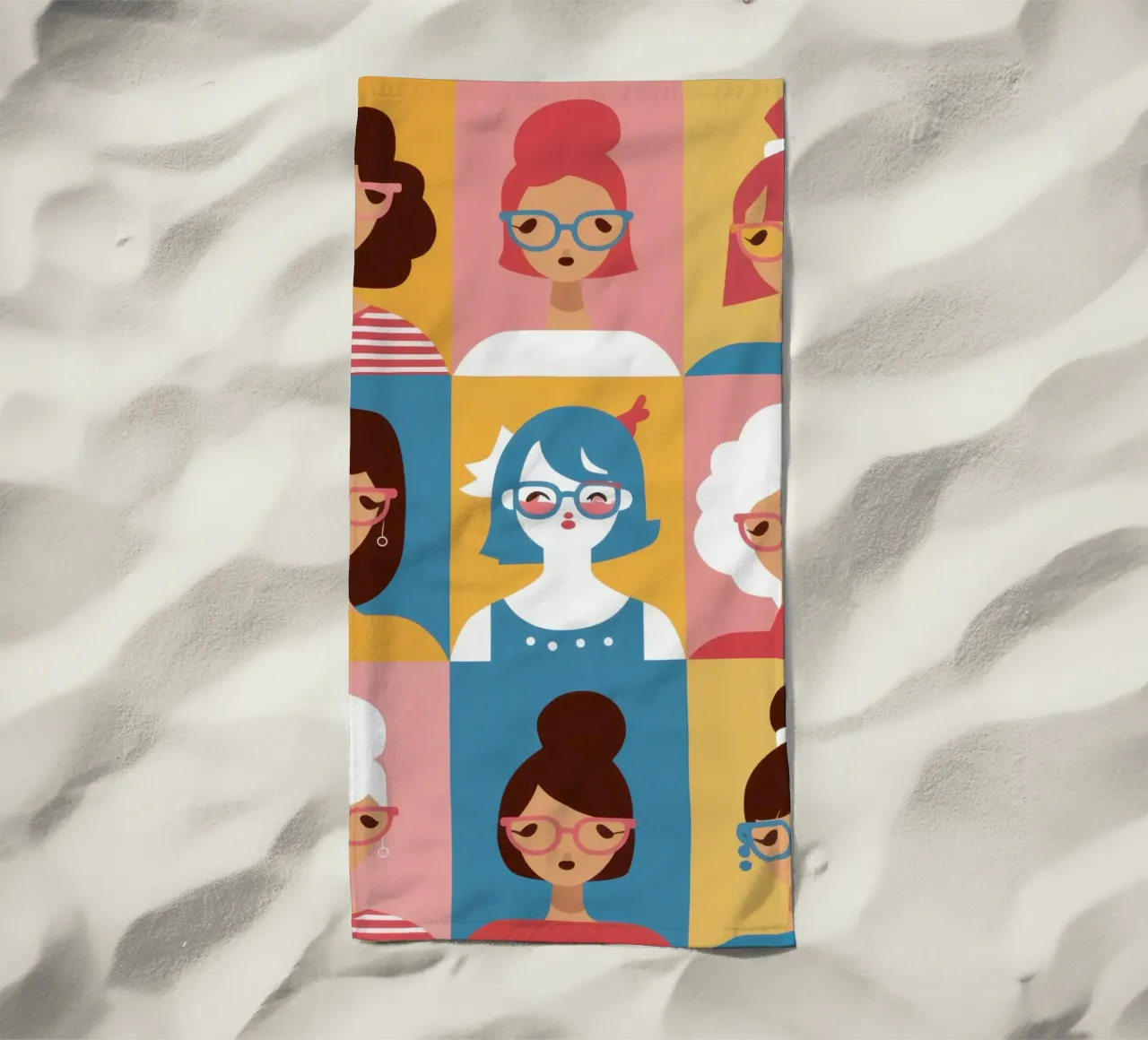 Mosaico di donne telo mare da Dream Gesso