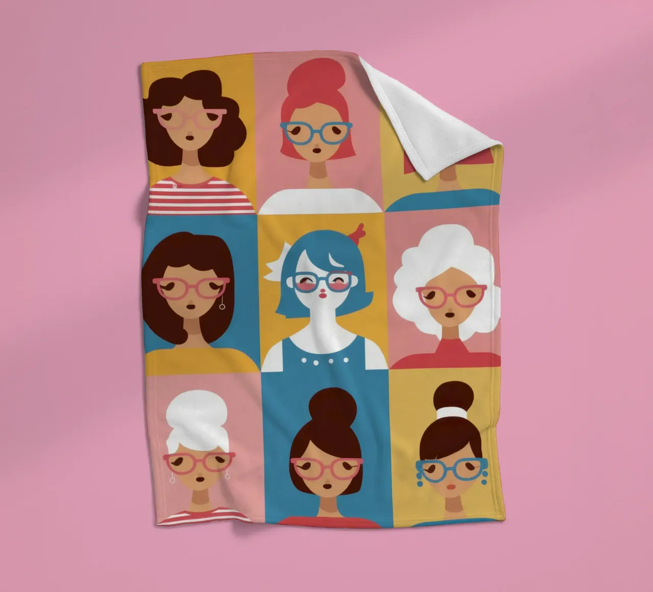 Mosaico di donne coperta in pile da Dream Gesso