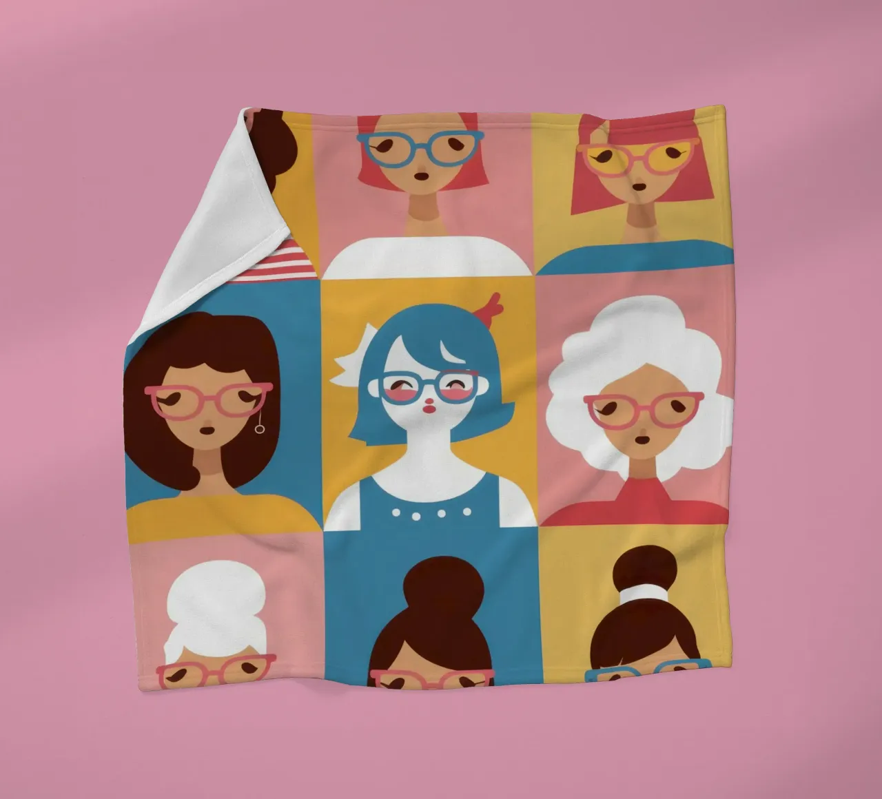 Mosaico di donne coperta in pile da Dream Gesso