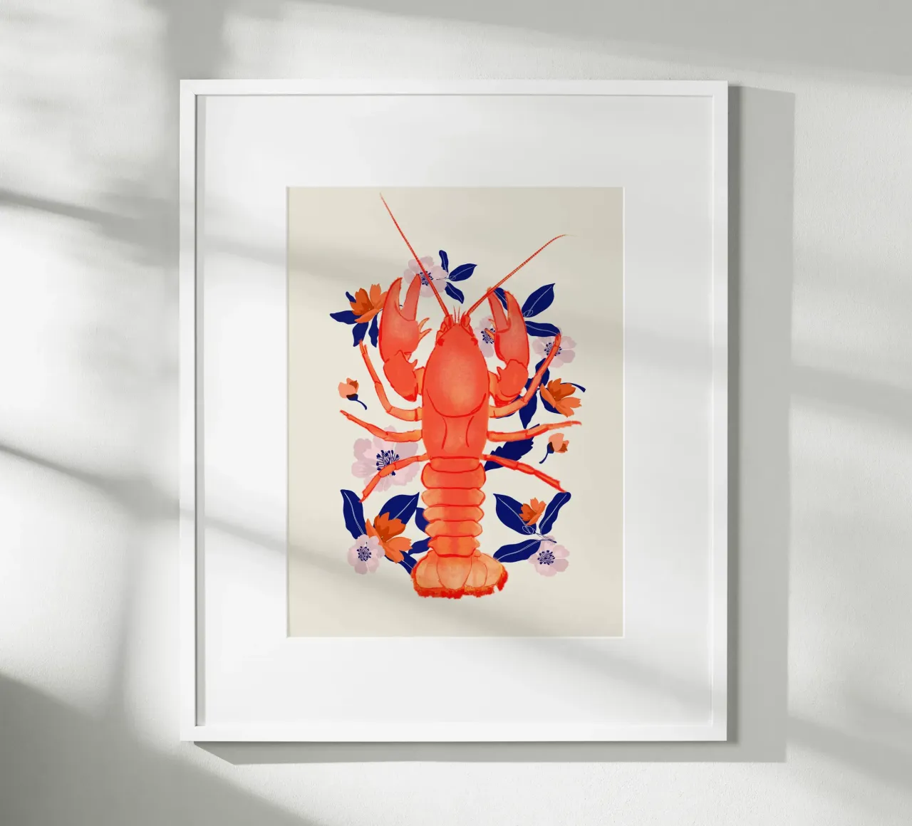 Homard aux fleurs 7 poster de ThingDesign