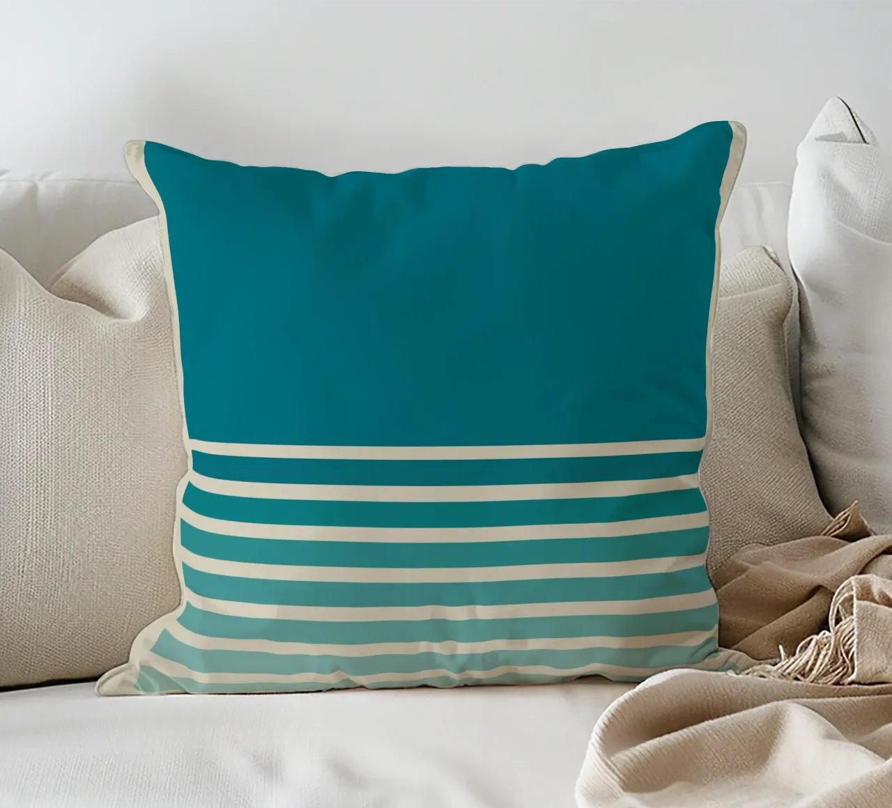 Bauhaus 1923 Blue - Design grafico minimalista cuscino da Casa Calm