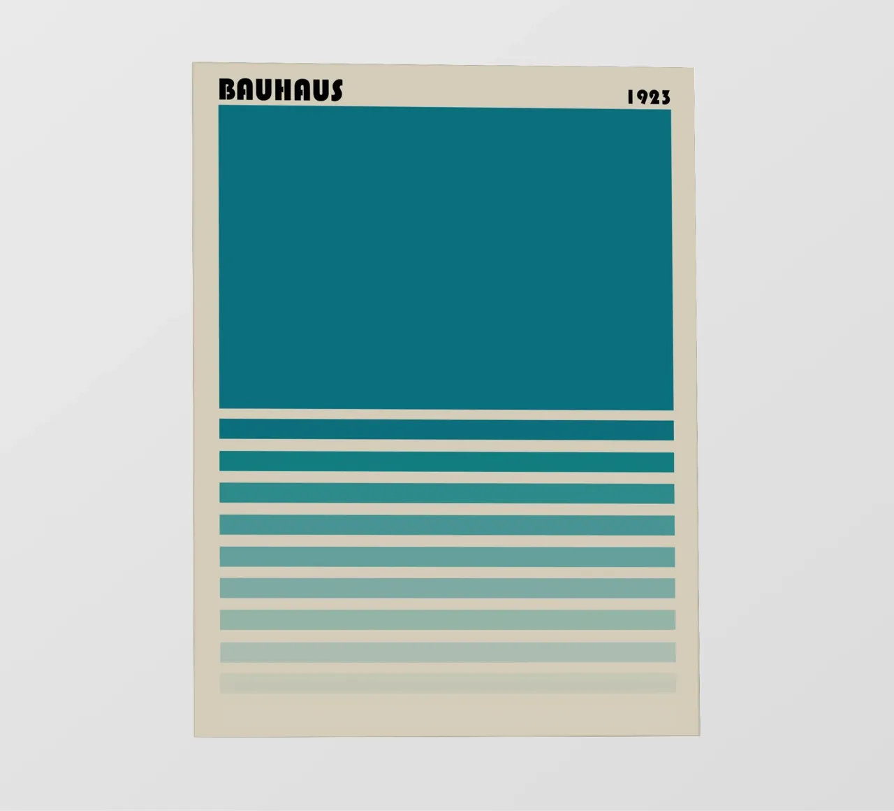 Bauhaus 1923 Blue - Design grafico minimalista telo in pvc da Casa Calm