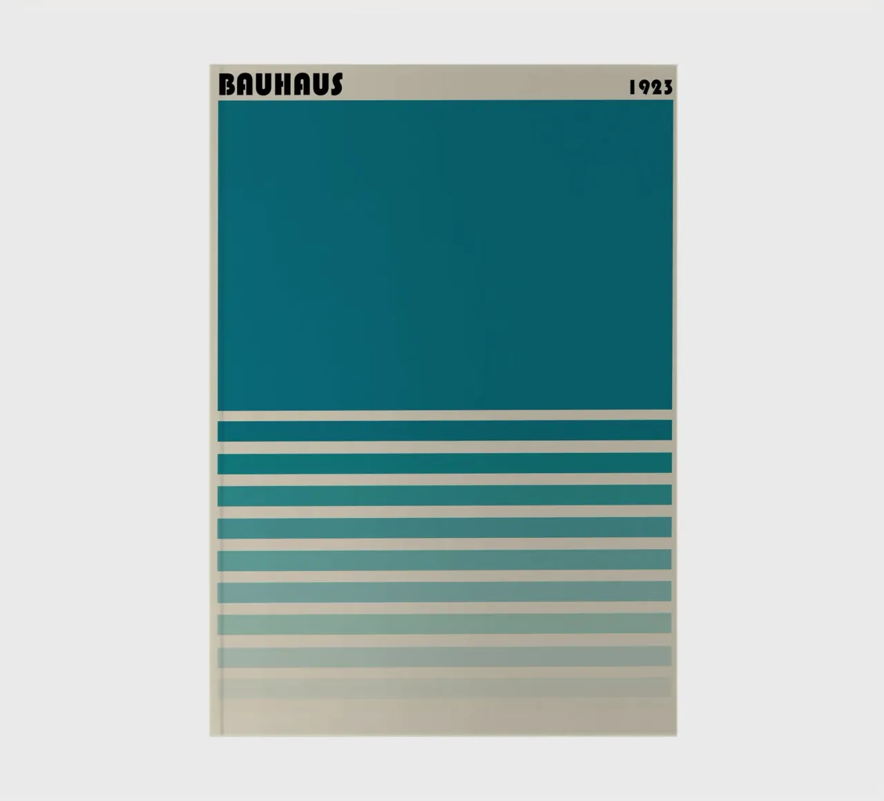 Bauhaus 1923 bleu - Design graphique minimaliste carnet de notes de Casa Calm