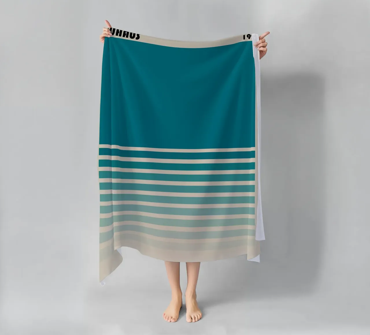 Bauhaus 1923 Blue - Design grafico minimalista telo mare da Casa Calm