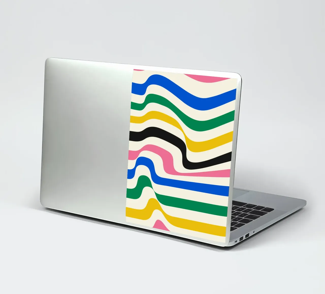 Wave Design Modern - Line art colorate e retrò adesivo da Casa Calm