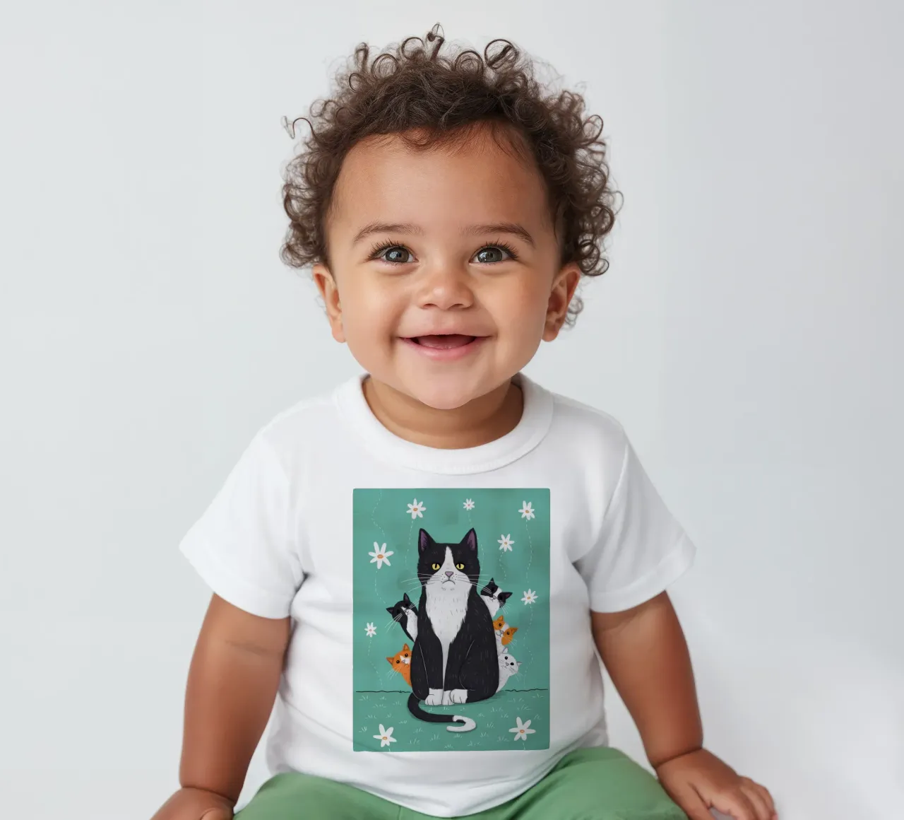Snowfall Surrender Paws baby t-shirt by Monuments Fire