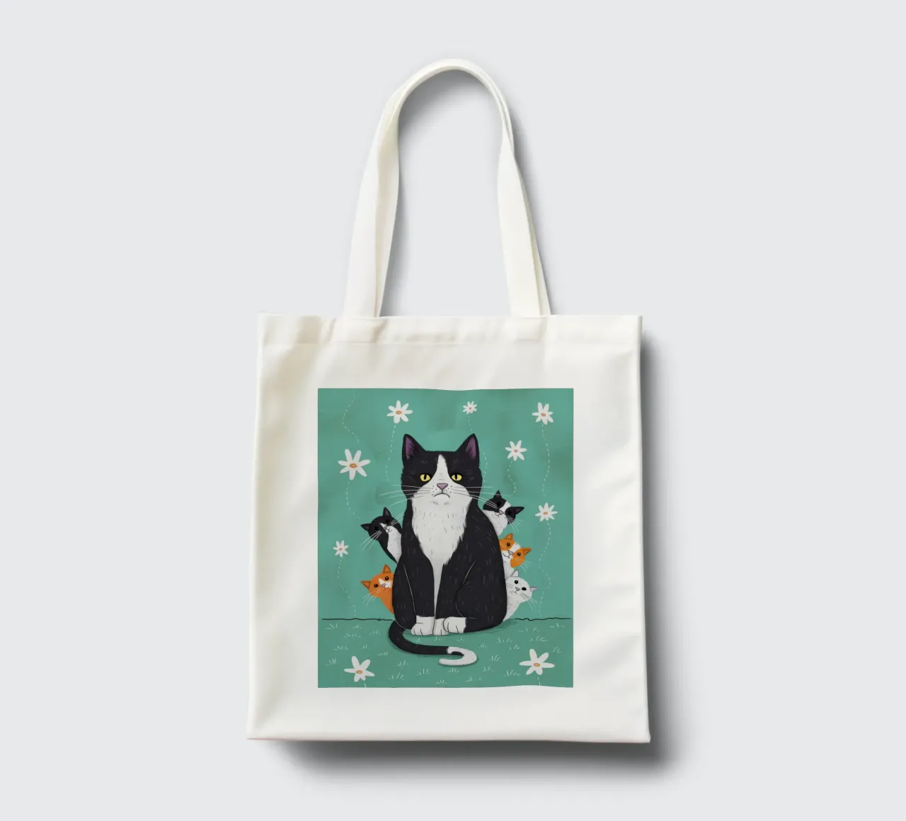 Snowfall Surrender Paws tote bag by Monuments Fire