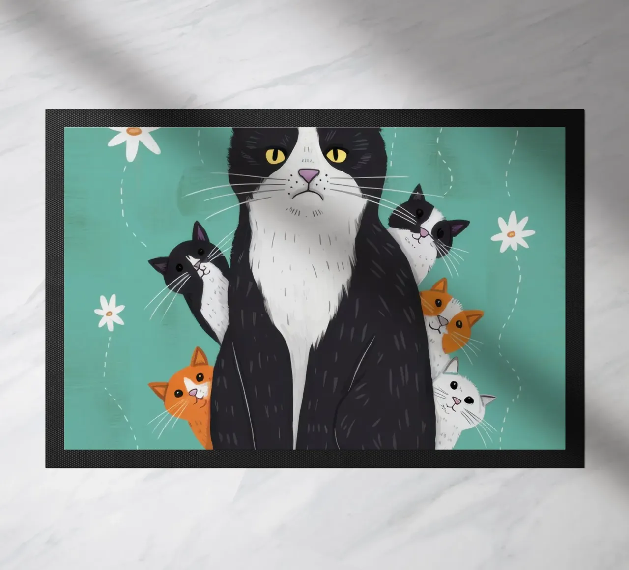 Sneeuwval Surrender Paws deurmat van Monuments Fire