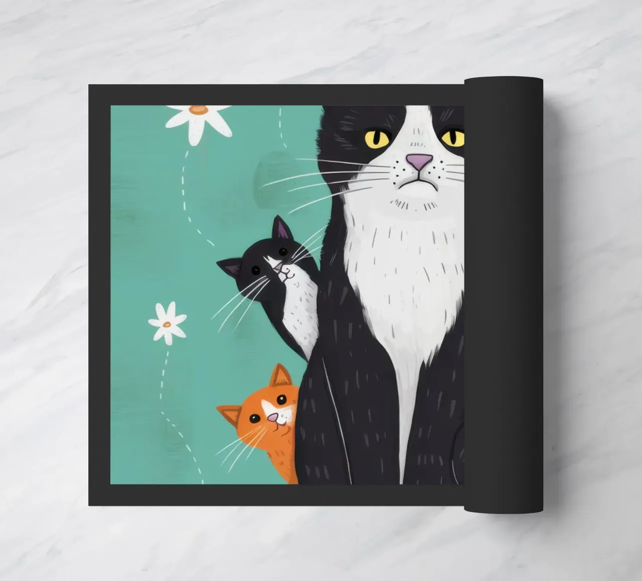 Sneeuwval Surrender Paws deurmat van Monuments Fire