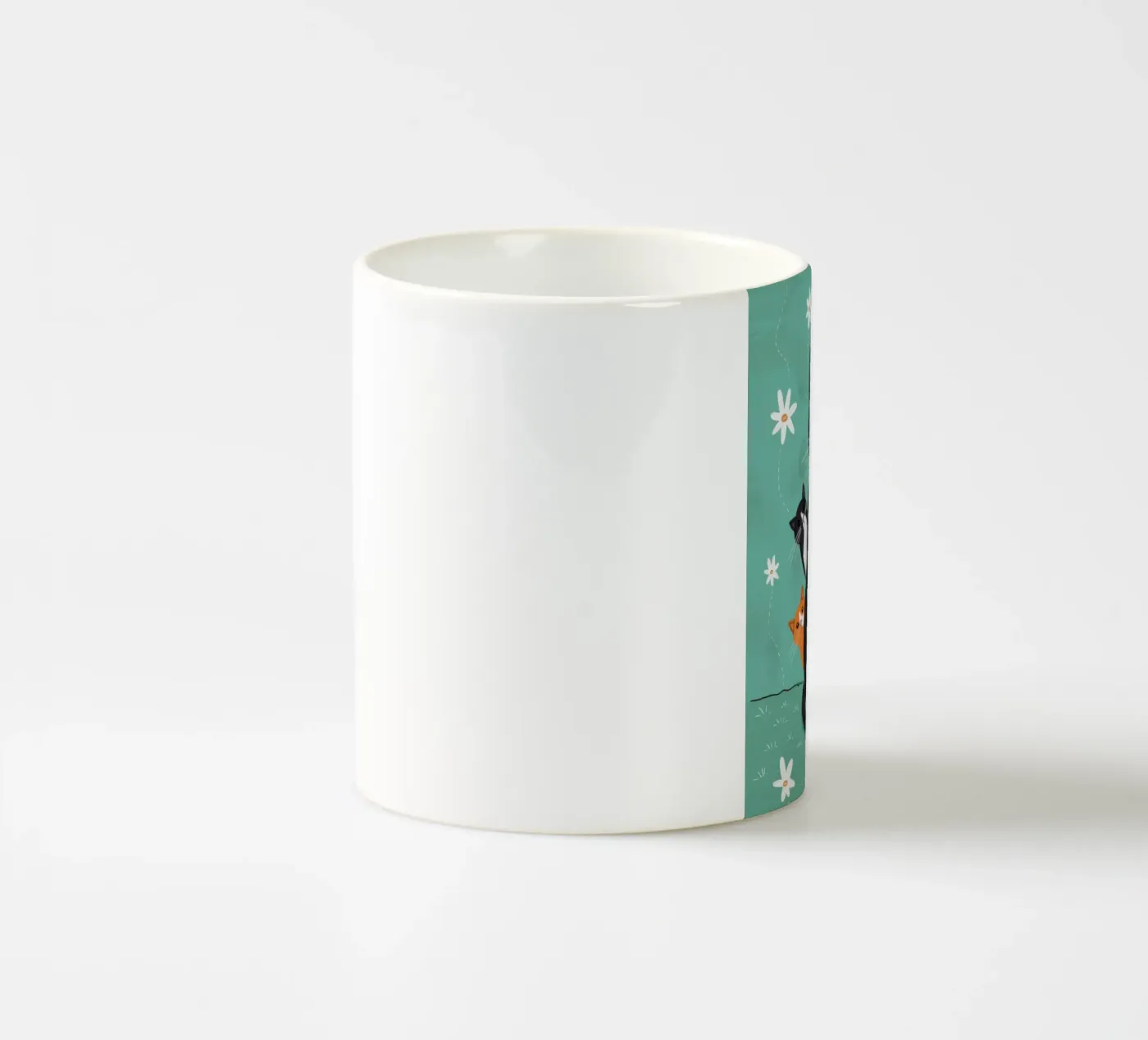Snowfall Surrender Paws tazza in ceramica da Monuments Fire
