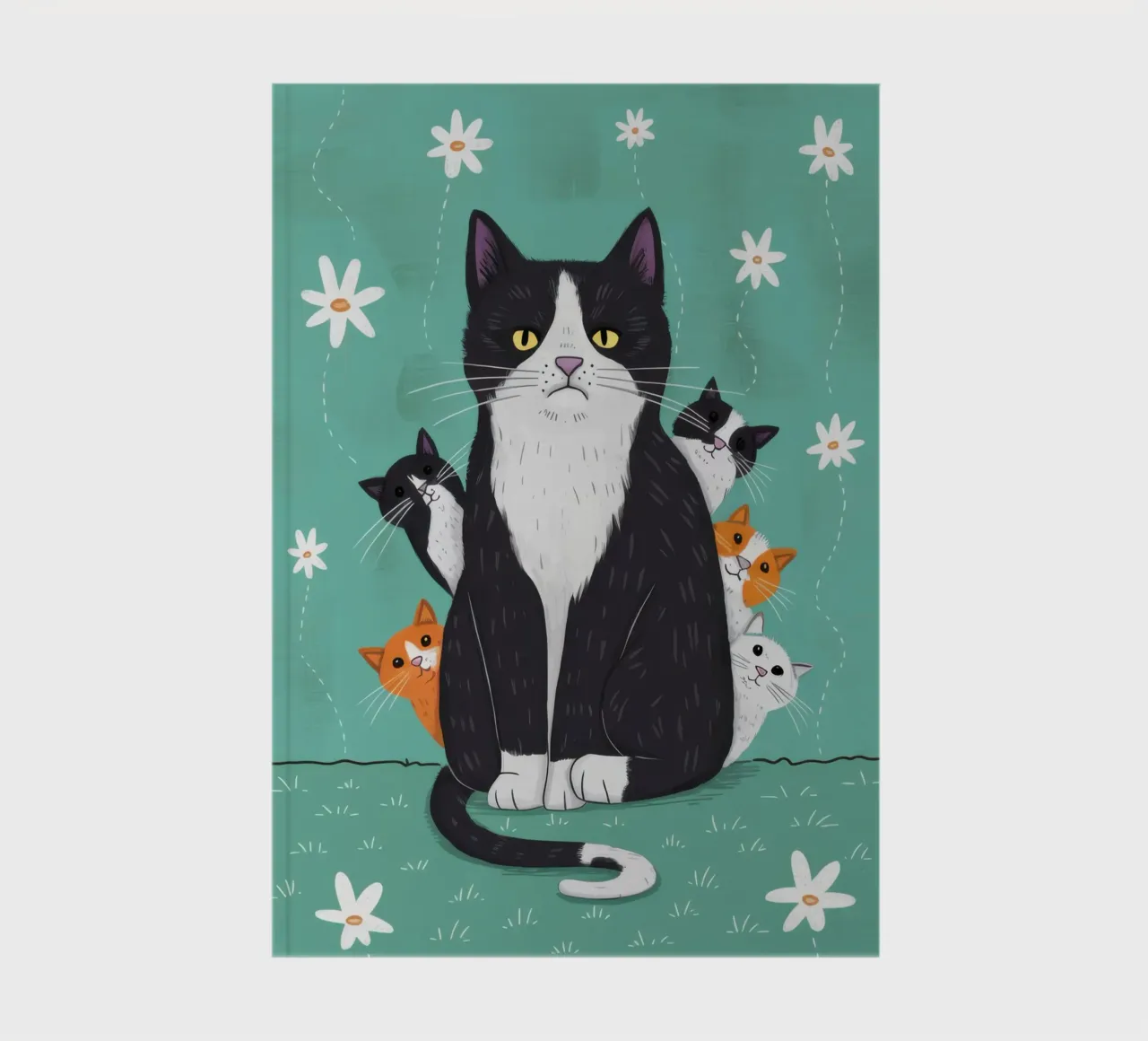 Snowfall Surrender Paws notebook by Monuments Fire