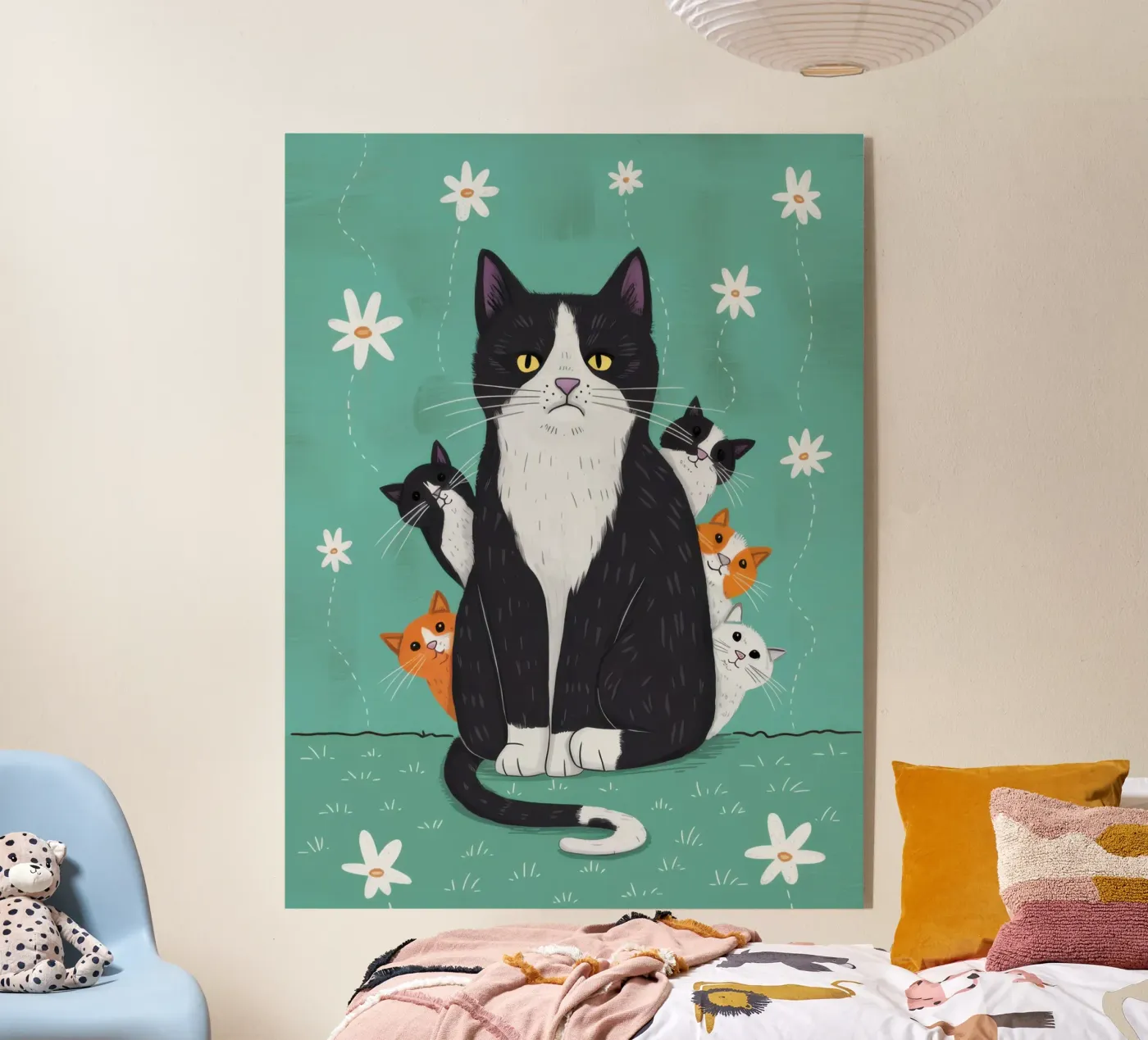 Snowfall Surrender Paws acrylic glass by Monuments Fire