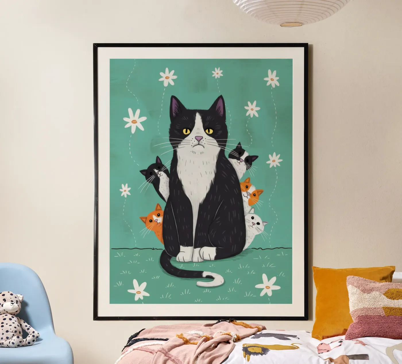 Snowfall Surrender Paws poster van Monuments Fire