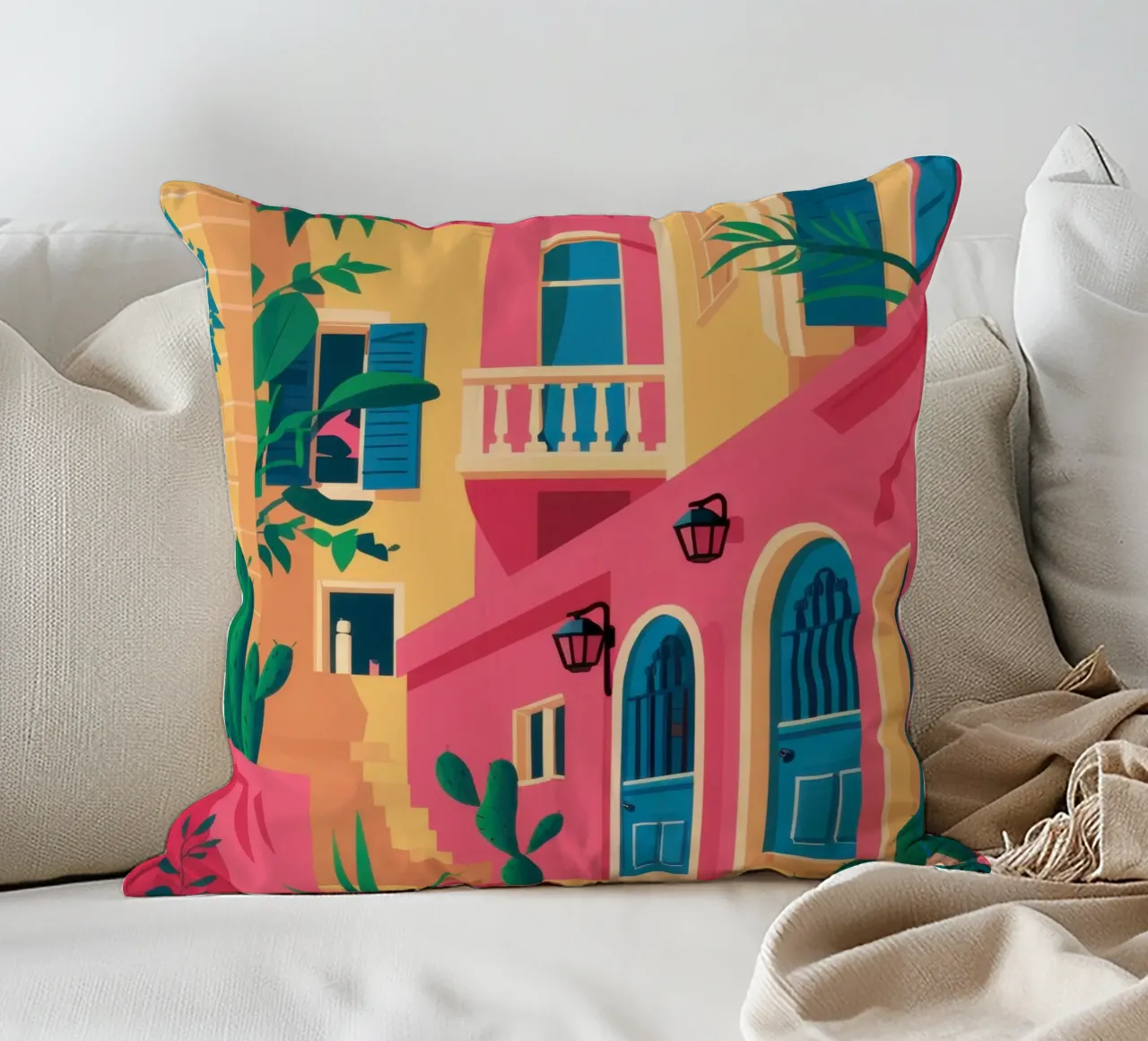 Façade fuchsia Fiesta coussin de Reds Jays