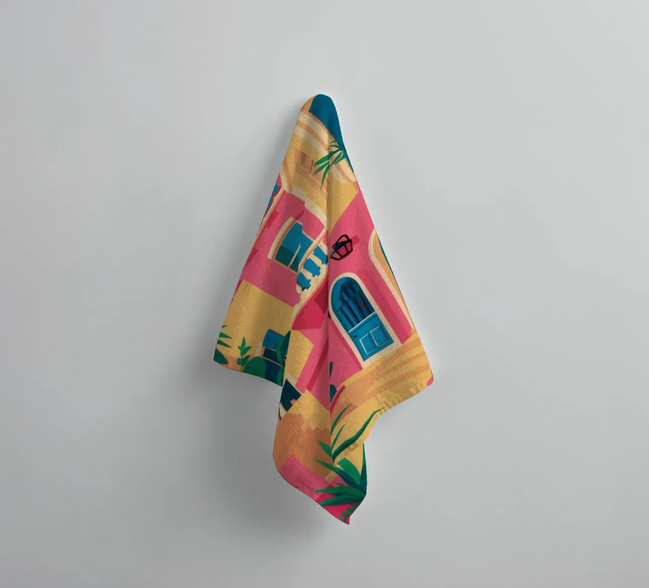 Fuchsia gevelfeest badhanddoek van Reds Jays