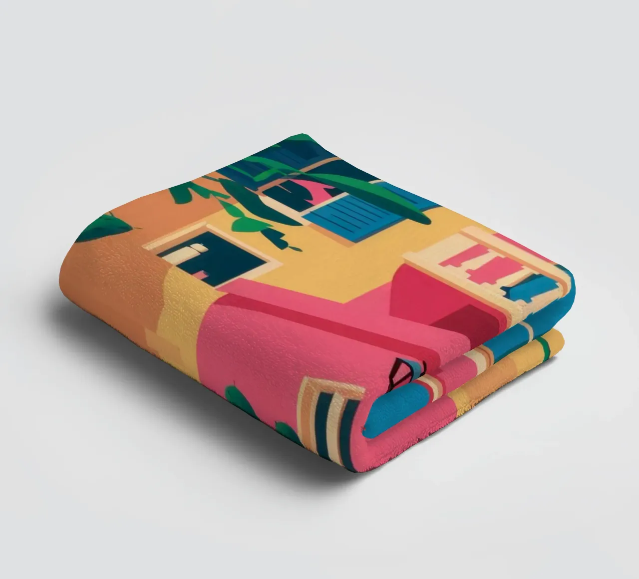 Fuchsia gevelfeest badhanddoek van Reds Jays