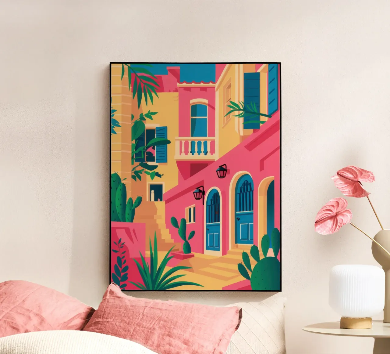 Fuchsia Facade Fiesta acrylic glass by Reds Jays