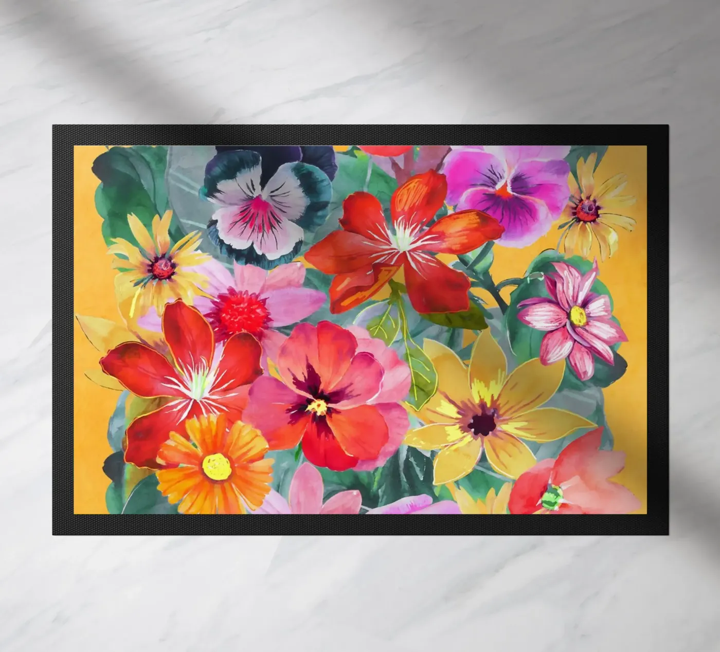 Summer Bloom doormat by ThingDesign