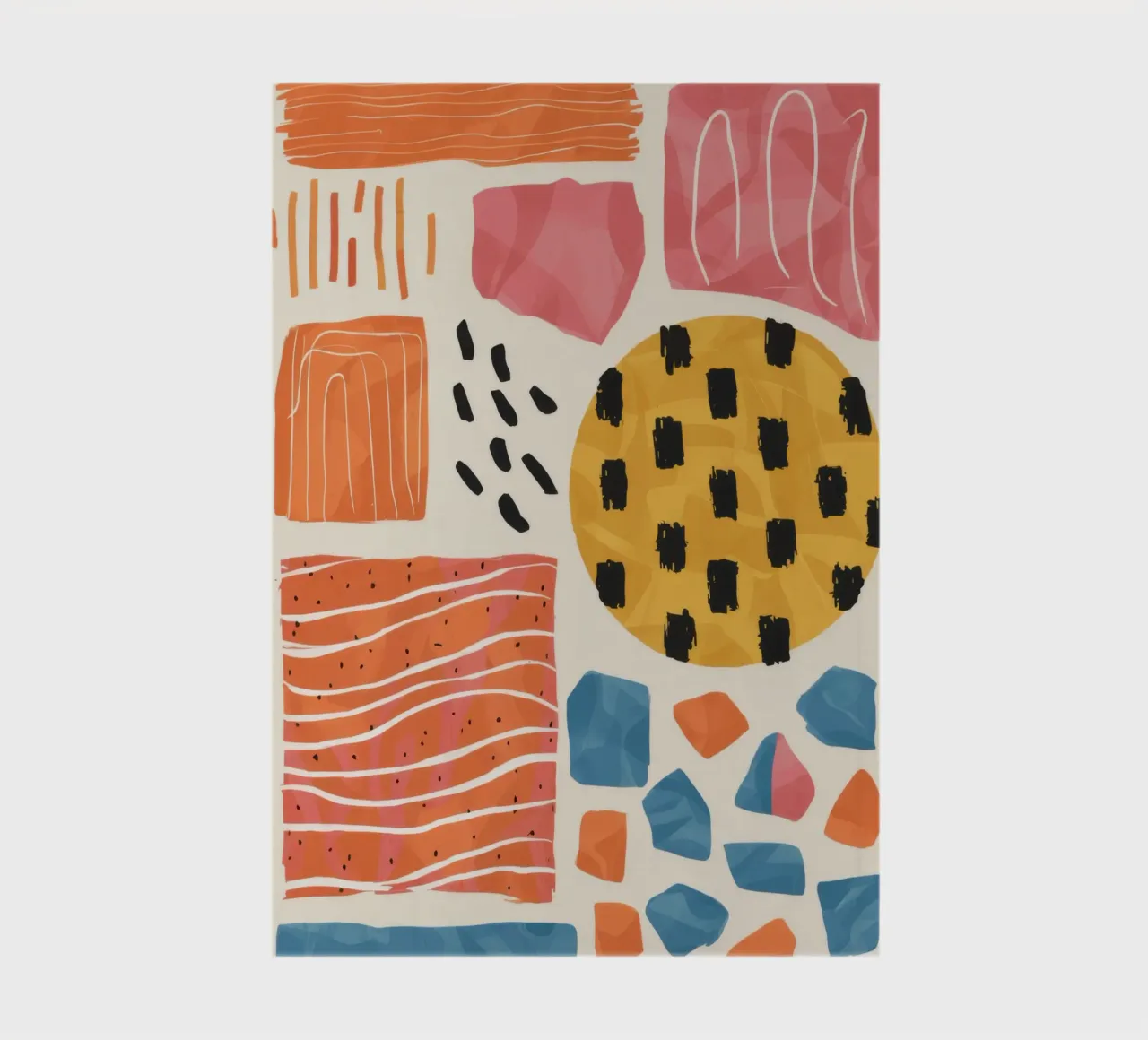 Terracotta Pattern Collage notebook by Monuments Fire