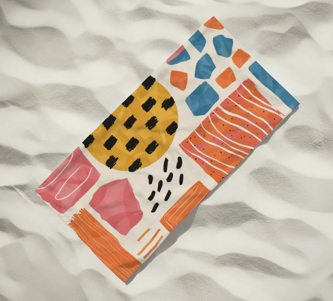 Terracotta Pattern Collage telo mare da Monuments Fire