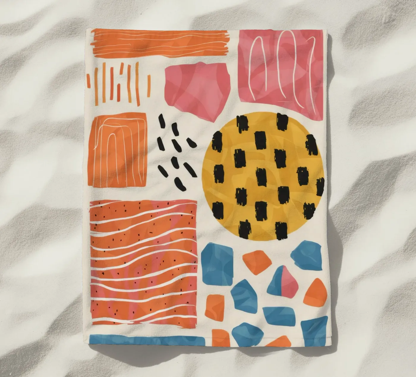 Terracotta Pattern Collage telo mare da Monuments Fire