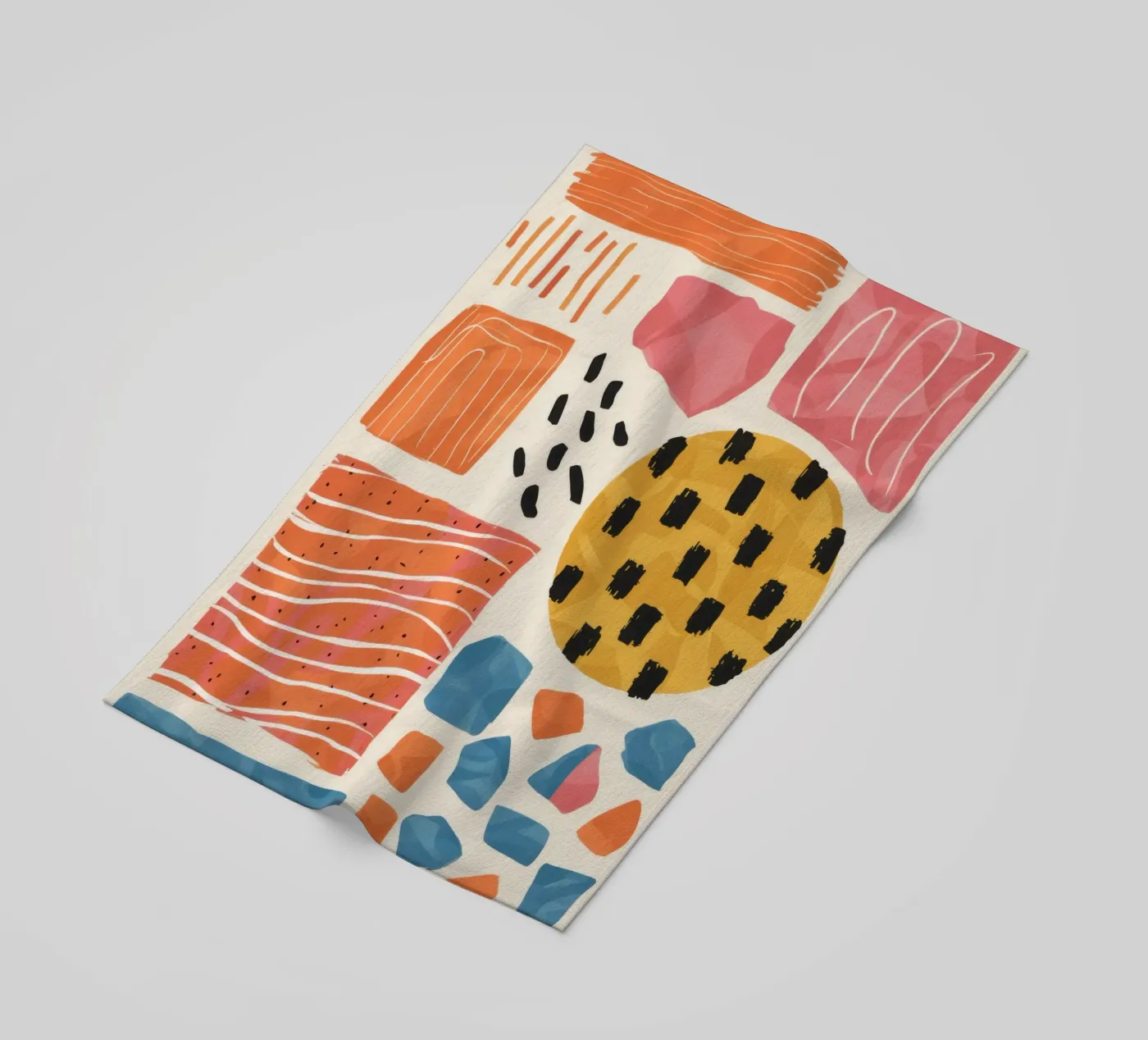 Terracotta Pattern Collage telo mare da Monuments Fire