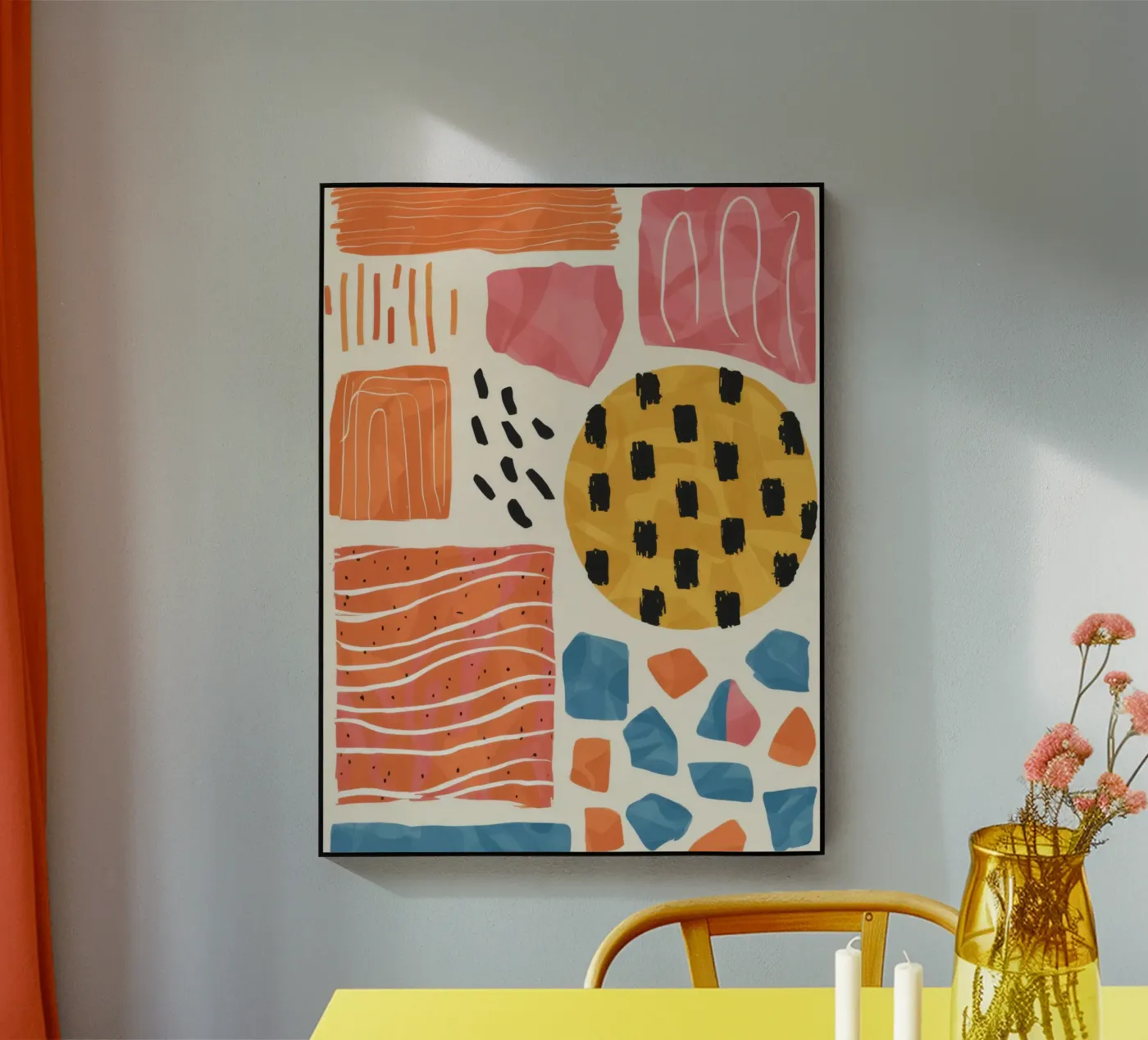 Terracotta Pattern Collage acrylic glass by Monuments Fire